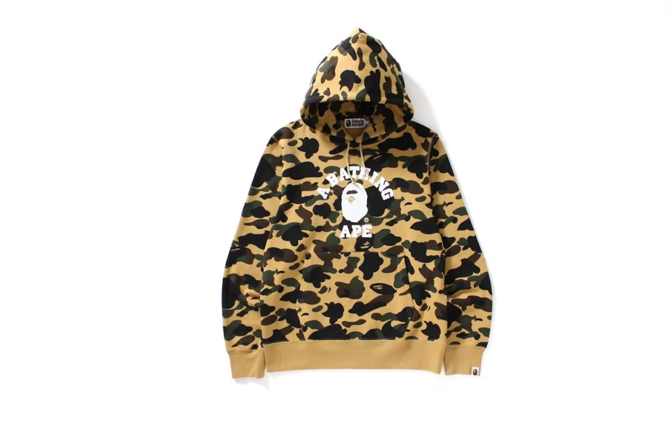 BAPE 1st Camo College Pullover Hoodie