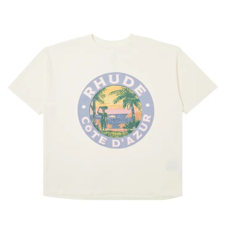 Rhude Lago Tee Vintage White