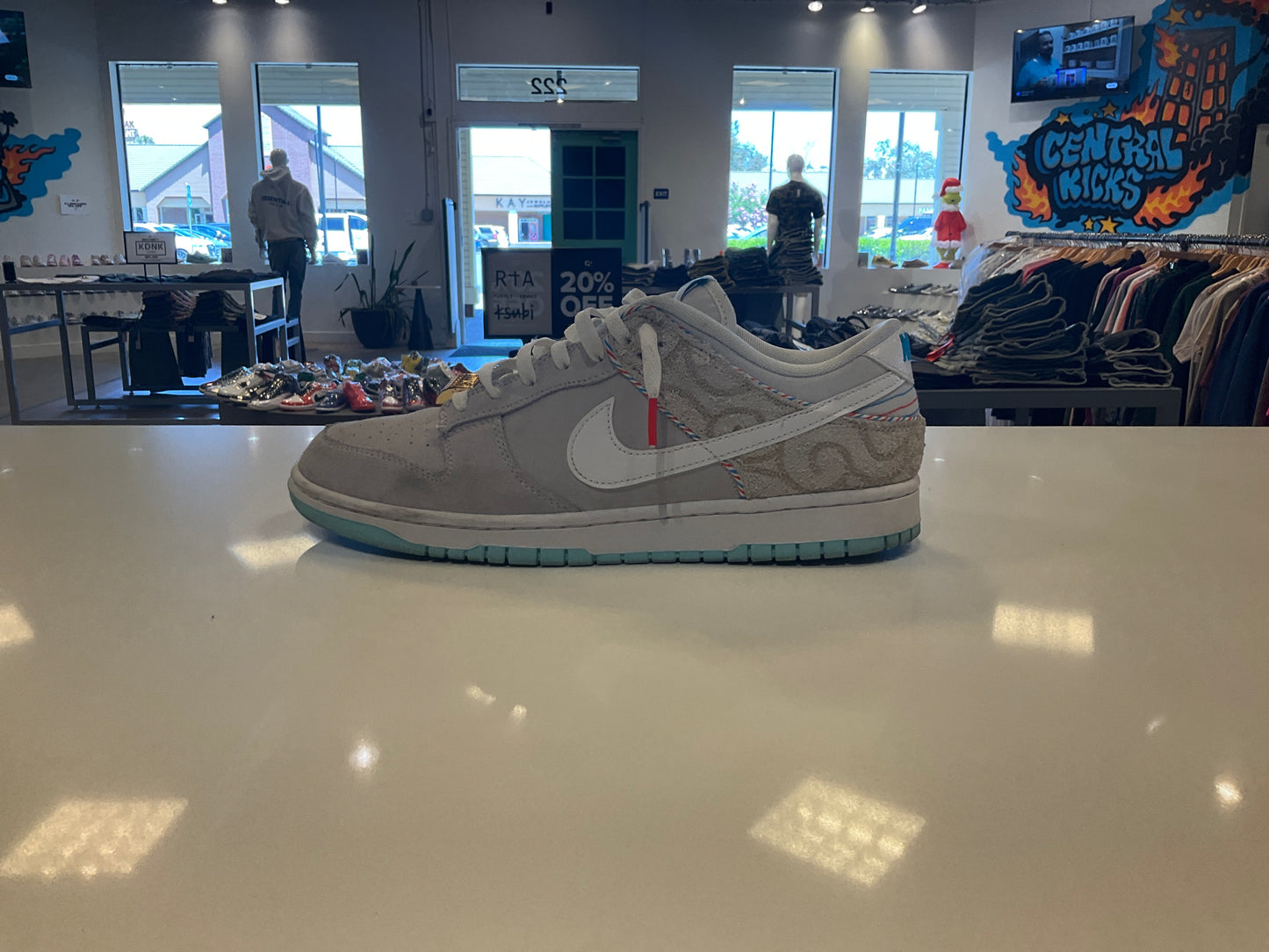 Nike Dunk Low Barber Shop Grey *USED REP BOX *