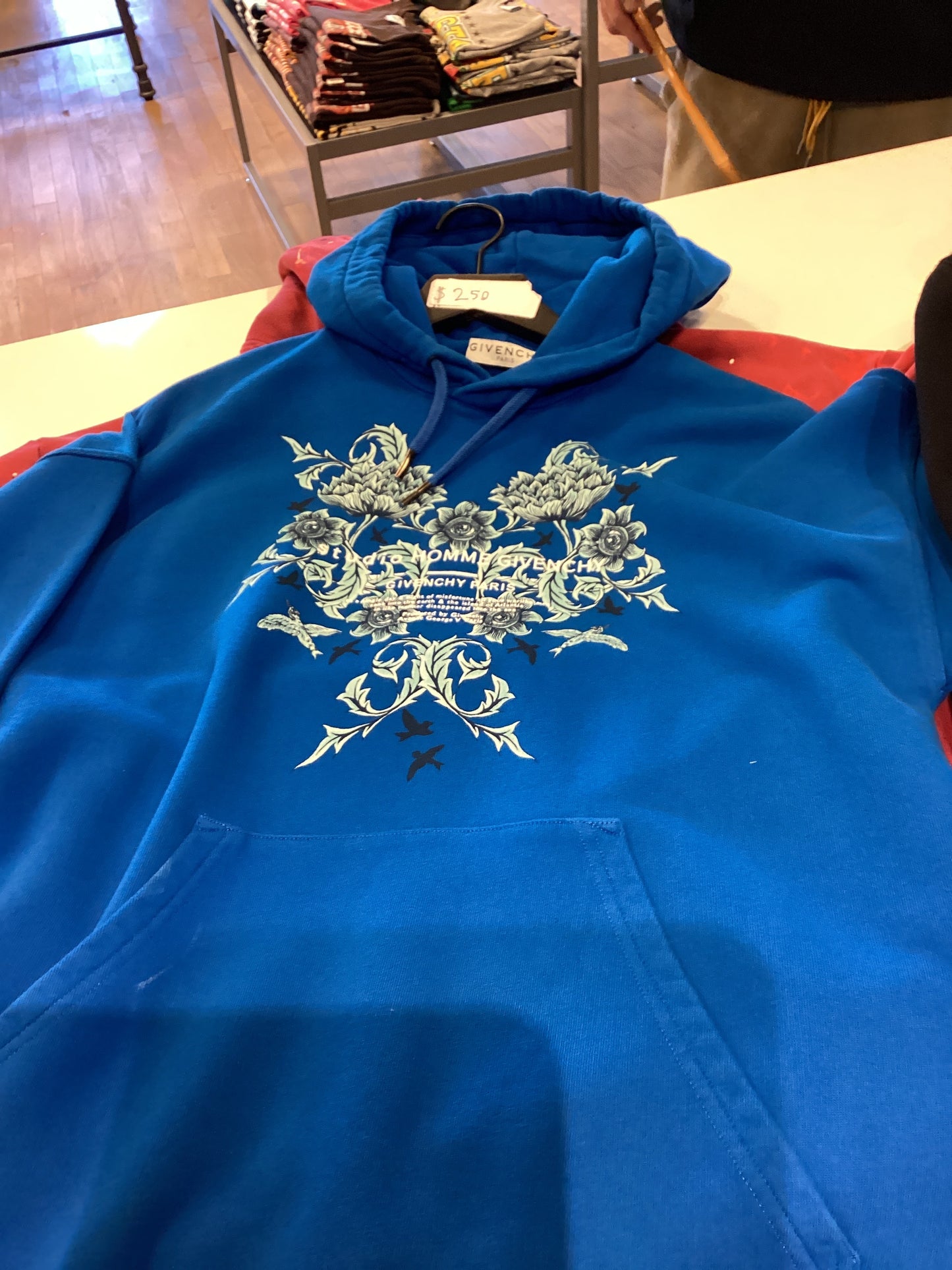 Givenchy blue hoodie
