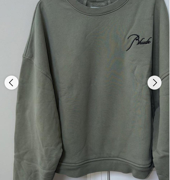 Rhude Classique Crewneck Sundry Olive