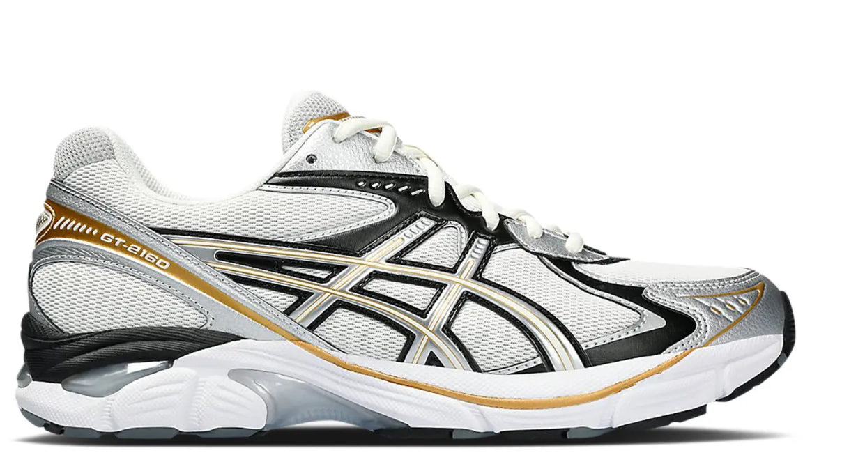 ASICS GT 2160 Cream Silver Gold *USED*