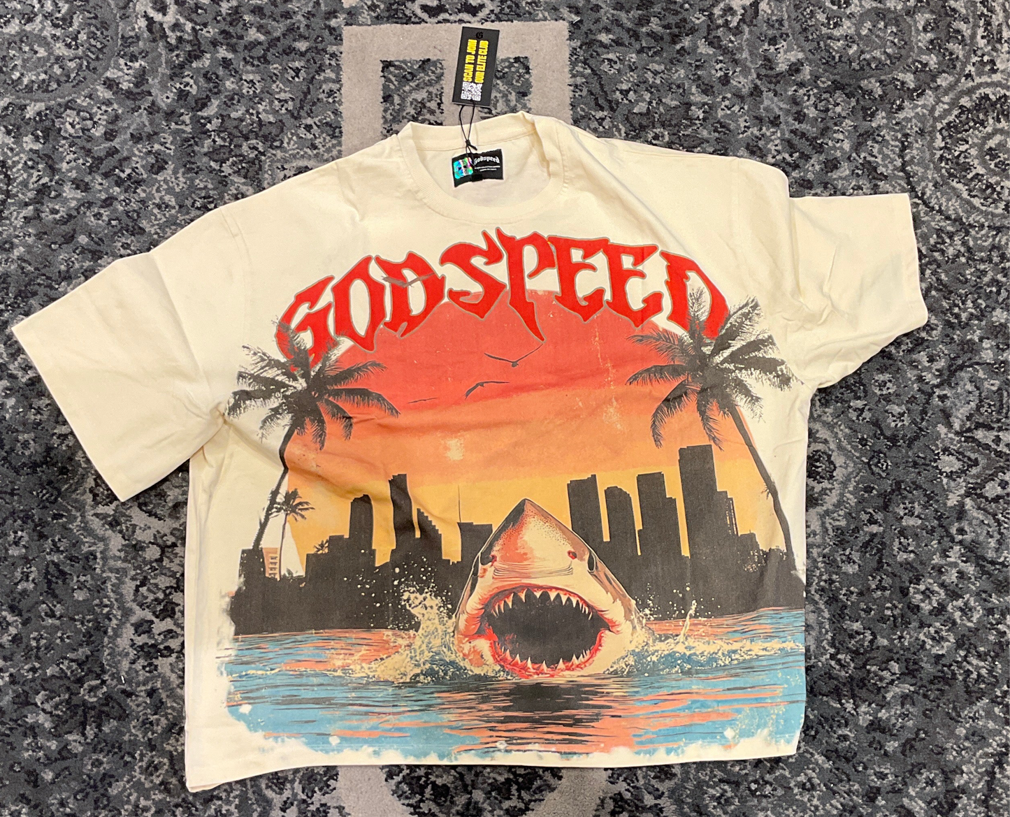 Godspeed Shark Miami Tee Shirt