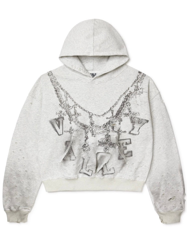 Vale Forever Chain Hoodie Heather Grey