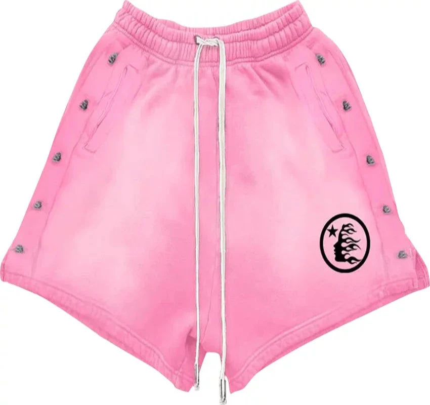 Hellstar Studios Snap Shorts Pink
