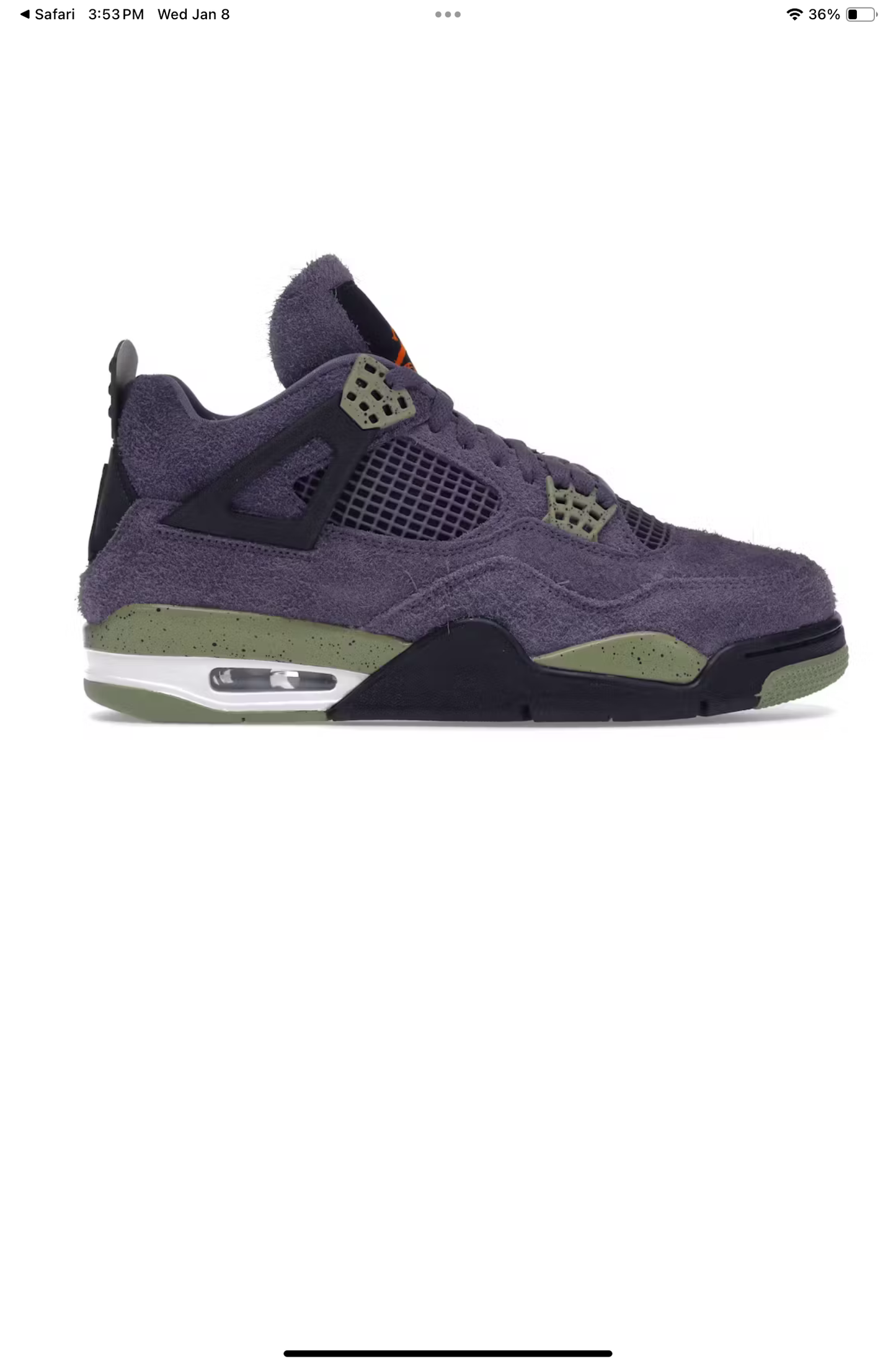 Jordan 4 Canyon Purple