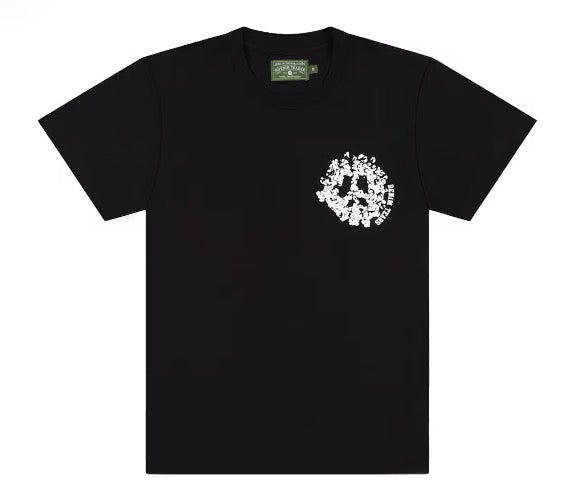 Denim Tears U Black/White Print Tee