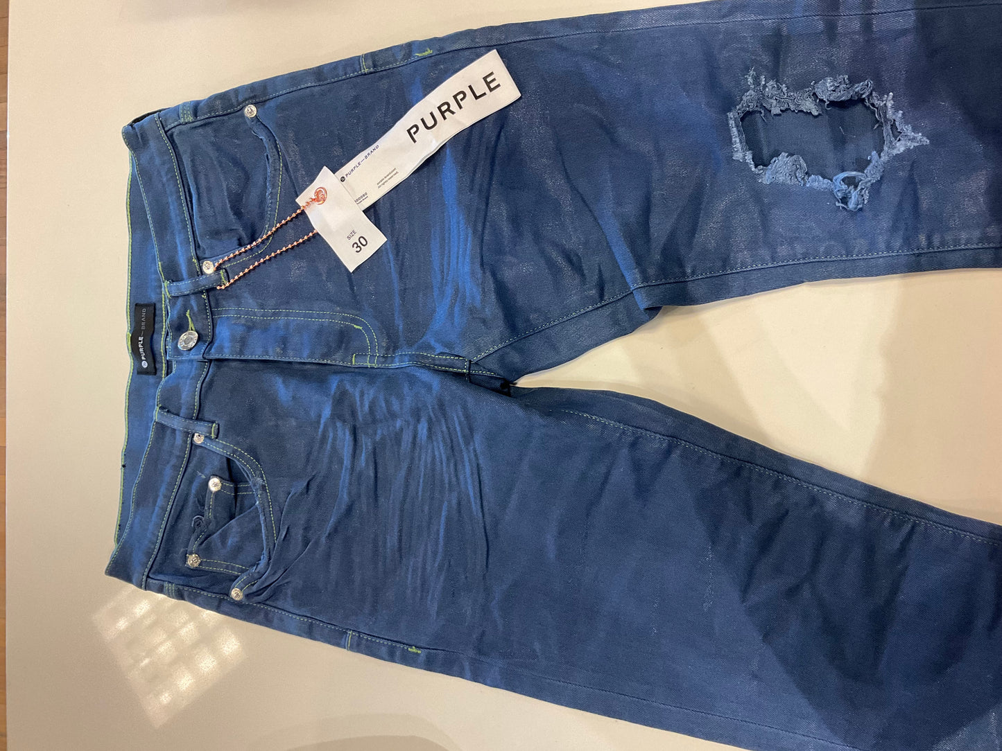 Purple Brand Jean Blue And Green