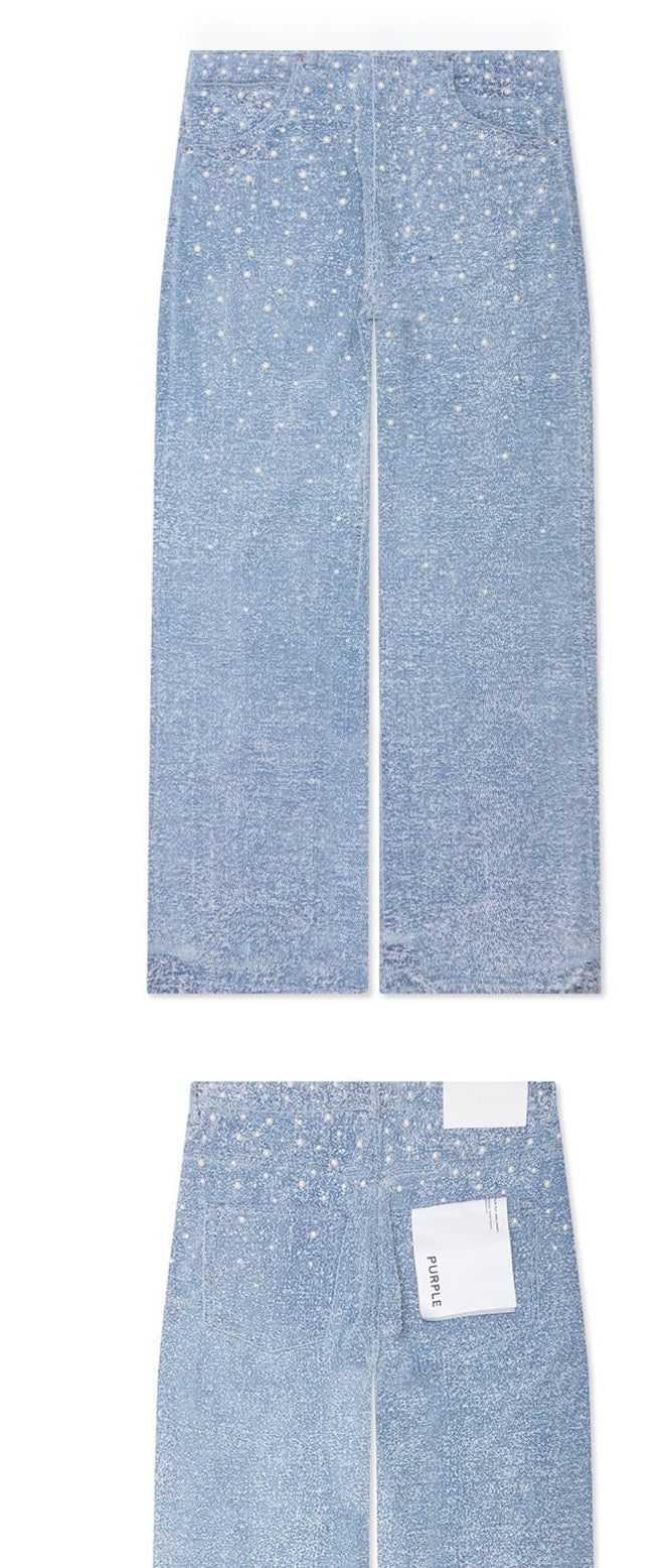 Purple jean stones