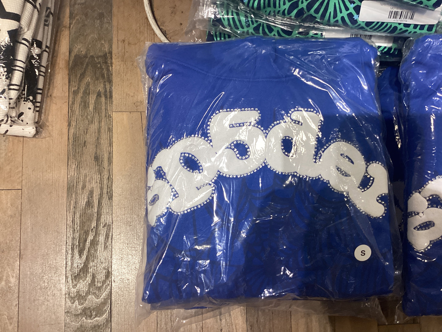 Sp5der Websuit Blue hoodie