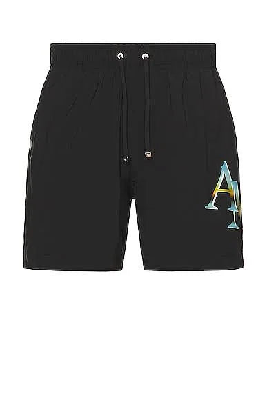 Amiri Staggered Chrome Swim Trunks