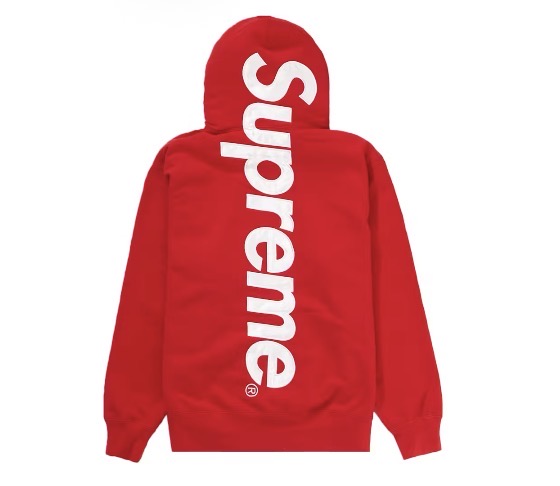 Supreme Appliqué Hooded Sweatshirt Red