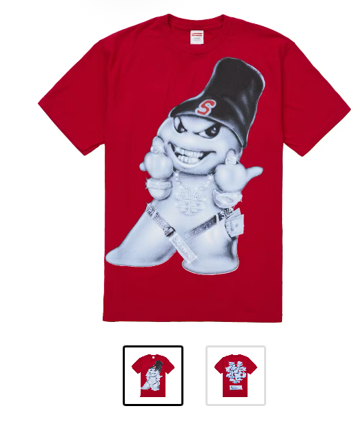 Supreme Snowman T Shirt Red