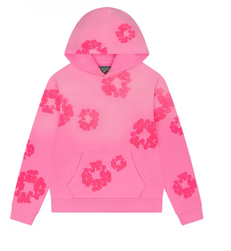 Denim Tears Mono Pink Wreath Hoodie