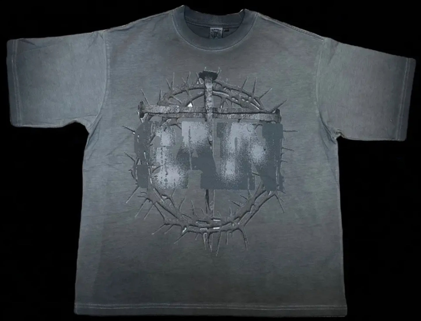 Saint Vanity Grey Cross Tee