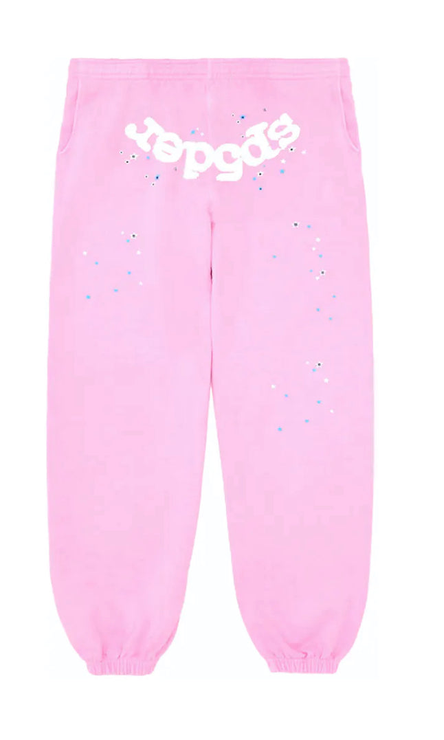 Sp5der Worldwide Sweatpants Pink