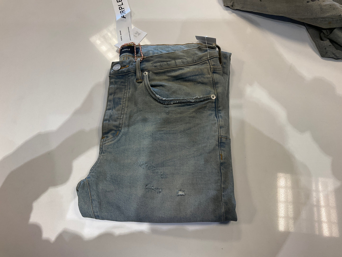 Purple Jeans Light Dirty Wax