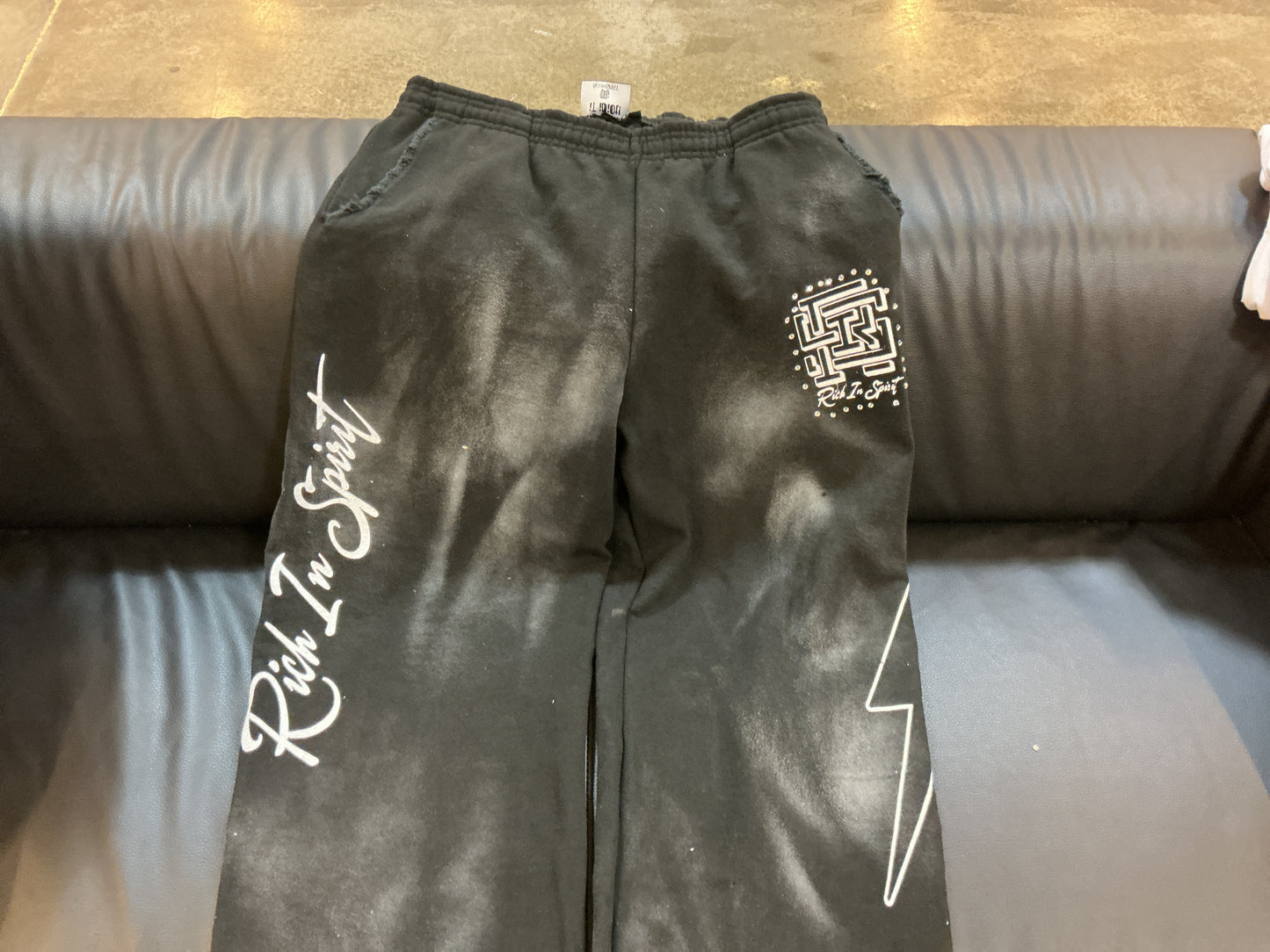 RIS Black Sweatpants Uncuffed