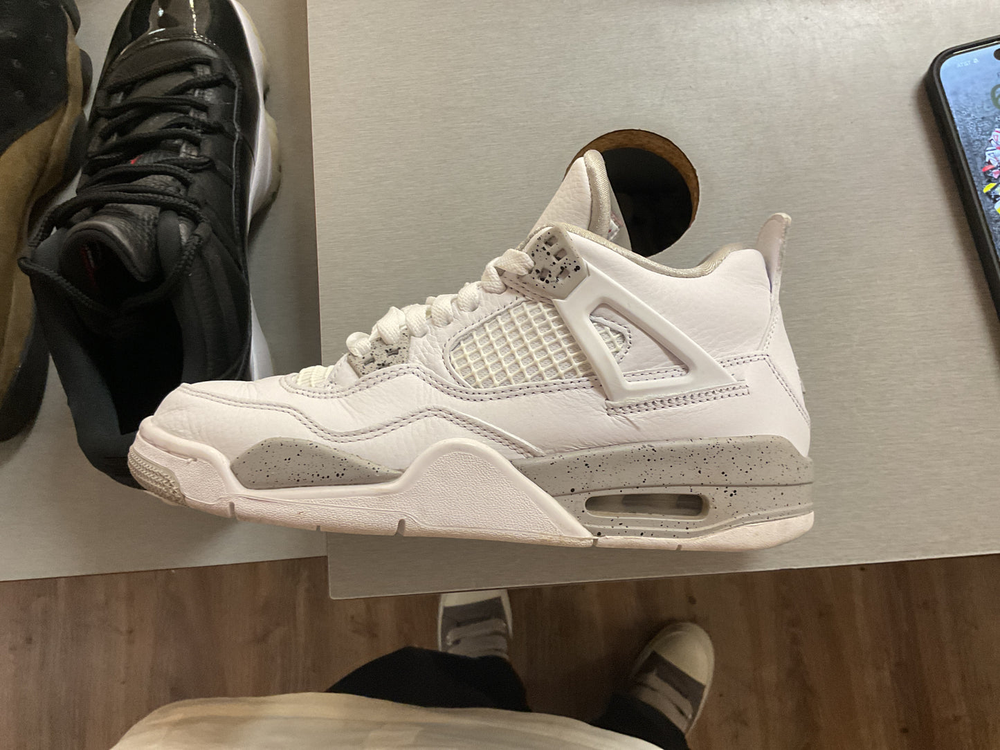Jordan 4 Retro White Oreo GS *USED*