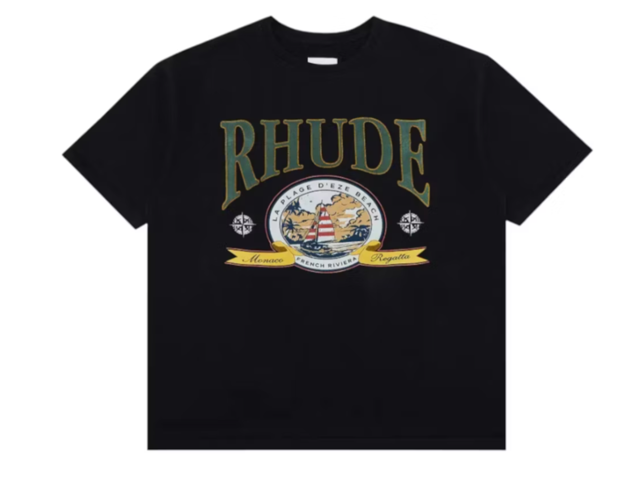 Rhude Monaco Regatta Tee Black