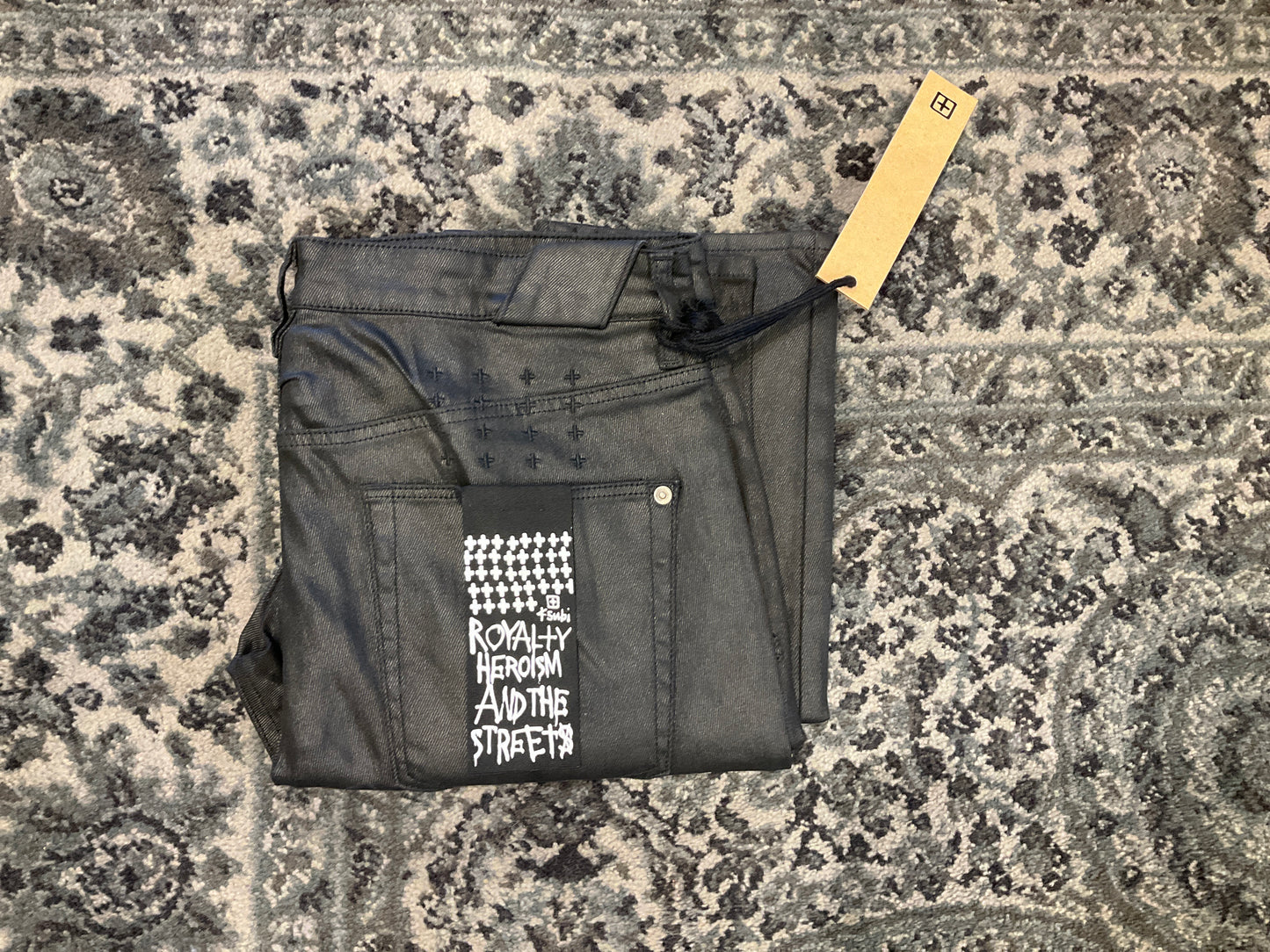 Ksubi Jean black wax