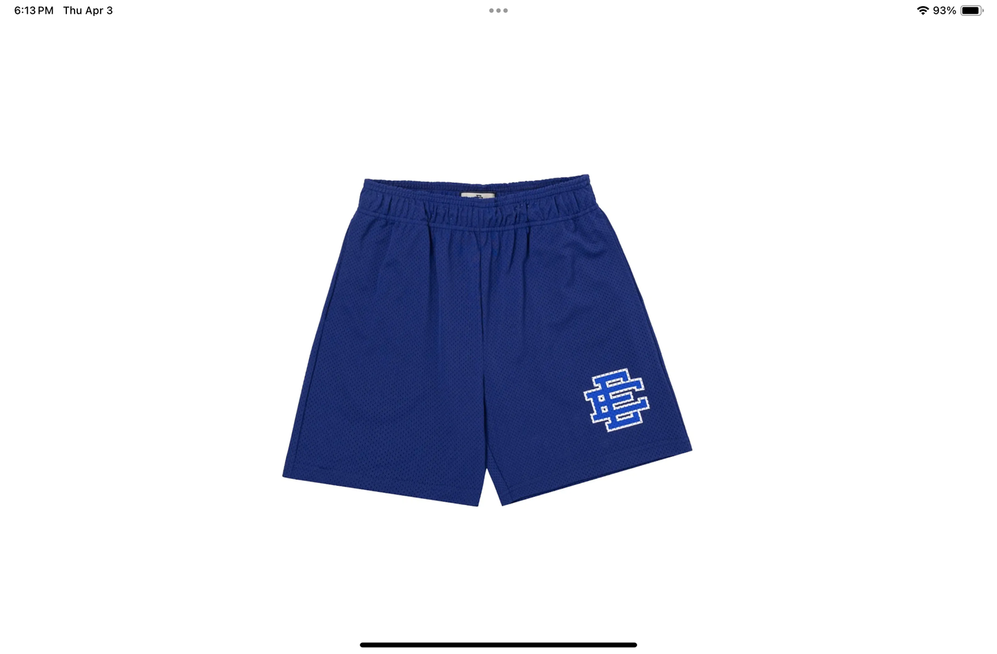 Eric Emmanuel blue shorts