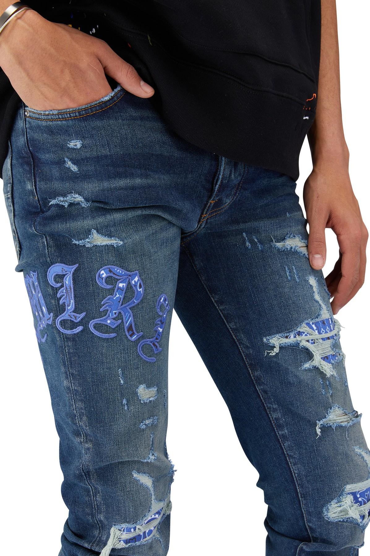 Amiri Old English Logo Jean