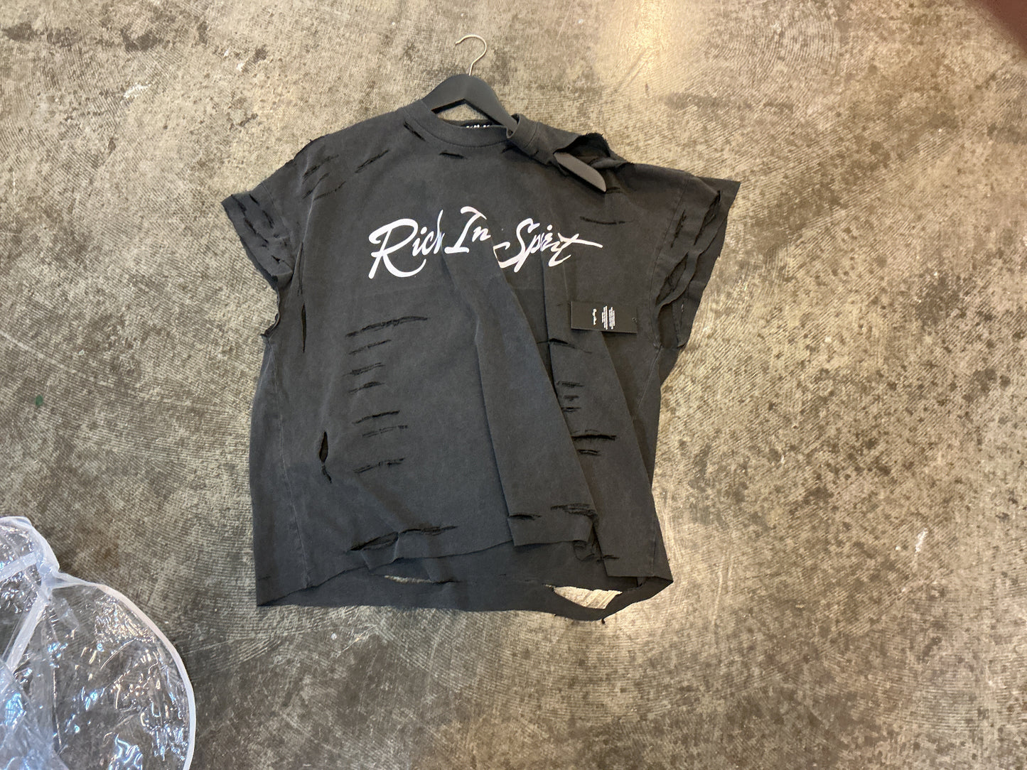 RIS Charcoal Crop sleeveless Tee