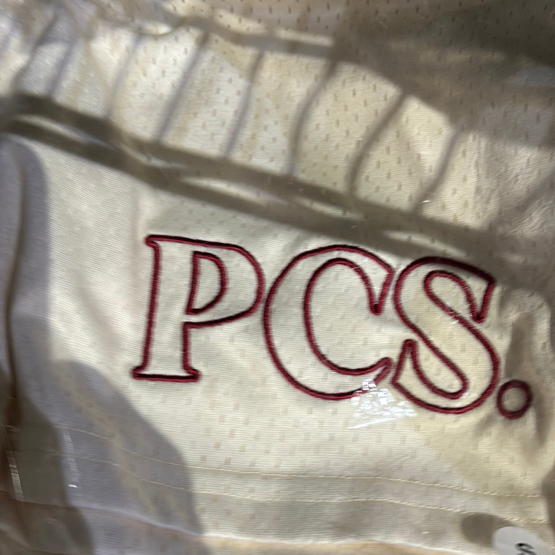 Pieces Shorts Cream/Red