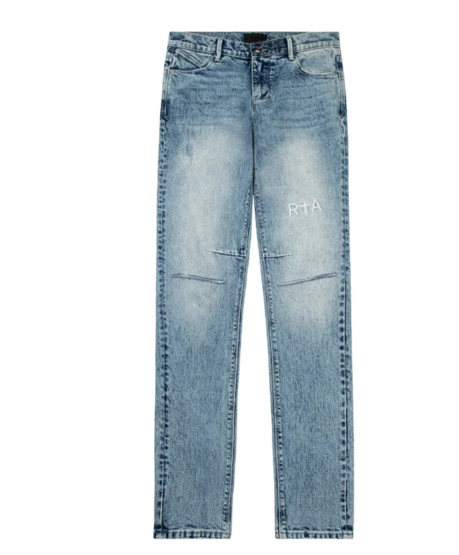 RTA Denim Bryant Distressed Vintage Light Blue