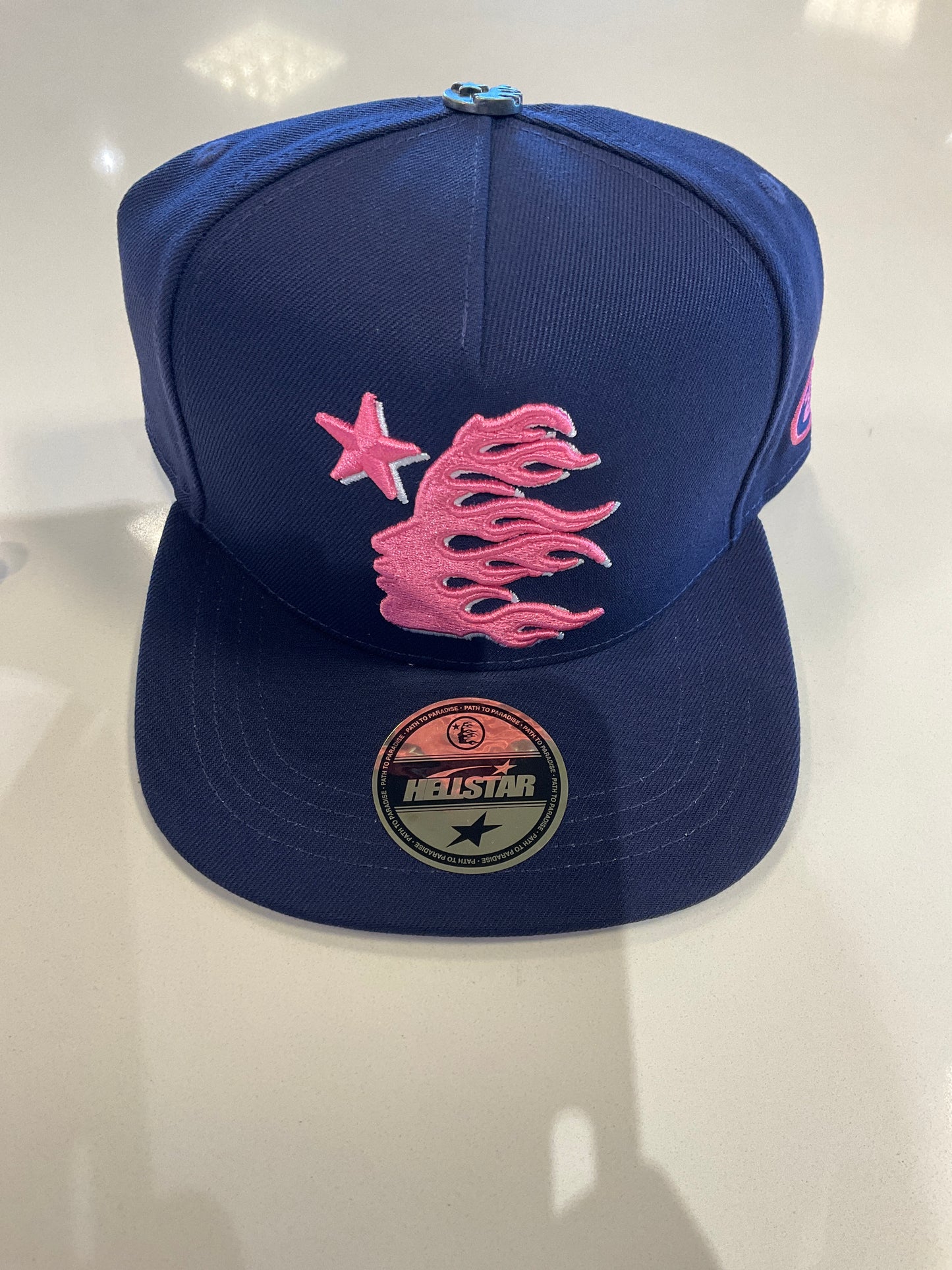 Hellstar Fitted Hat Pink/Blue