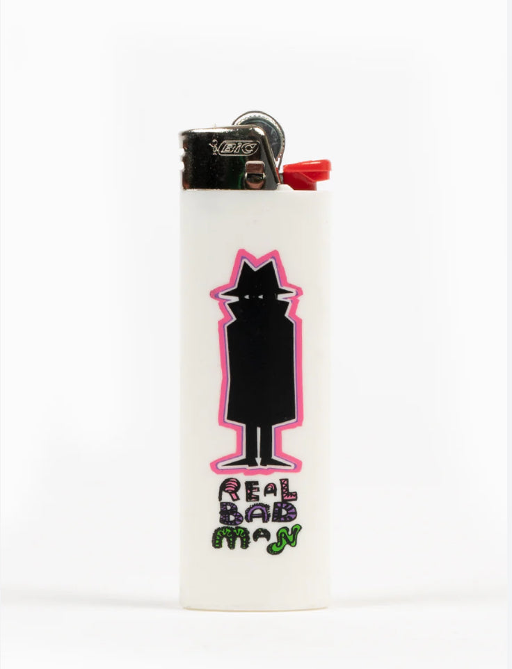 Real Bad Man BIC Lighter (White,Blue,Red,Green)