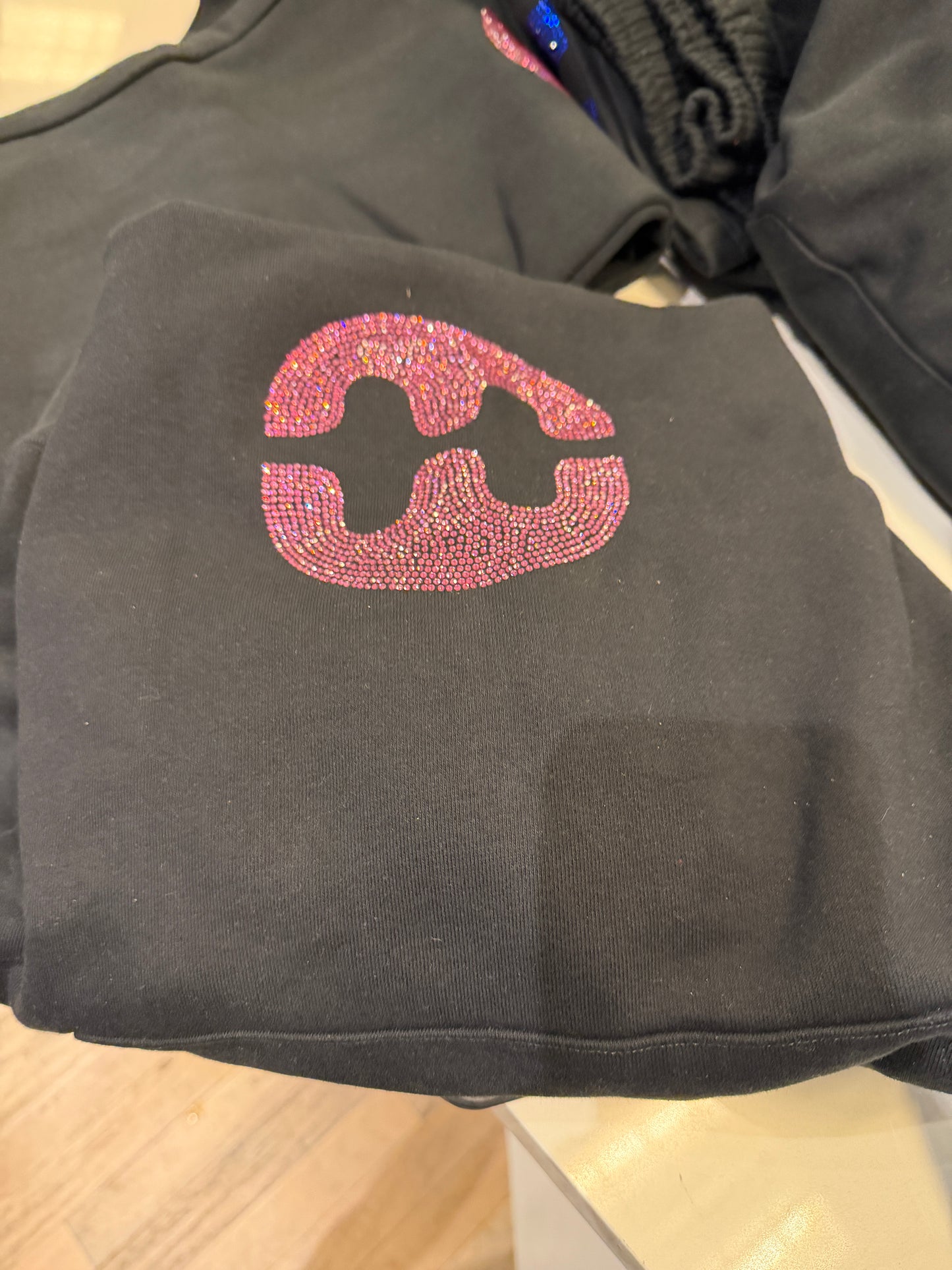 Halfway Home Pink Rhinestone Hoodie