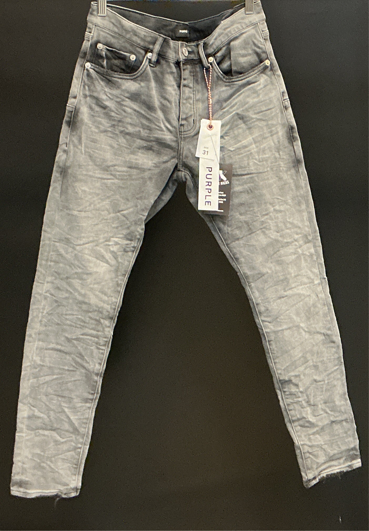 Purple Brand Light Gray Jeans