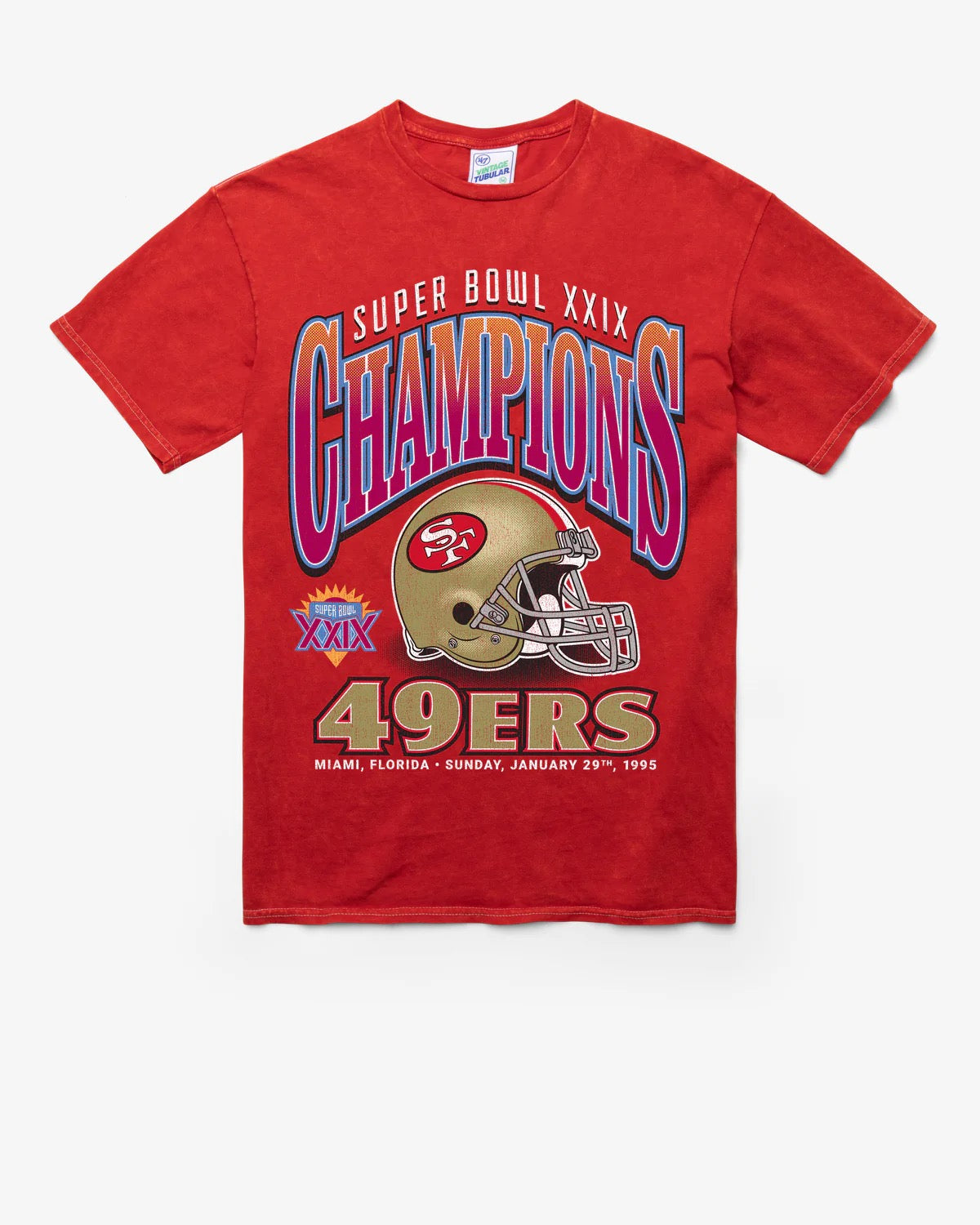 San Francisco 49ers SB Gridiron Locker 47’ Vintage Tubular Tee
