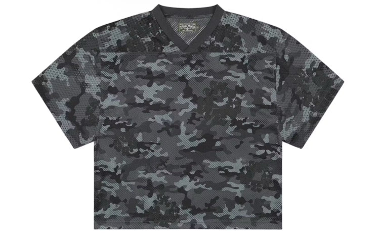 Denim Tears Wreath Camo Black Mesh Jersey