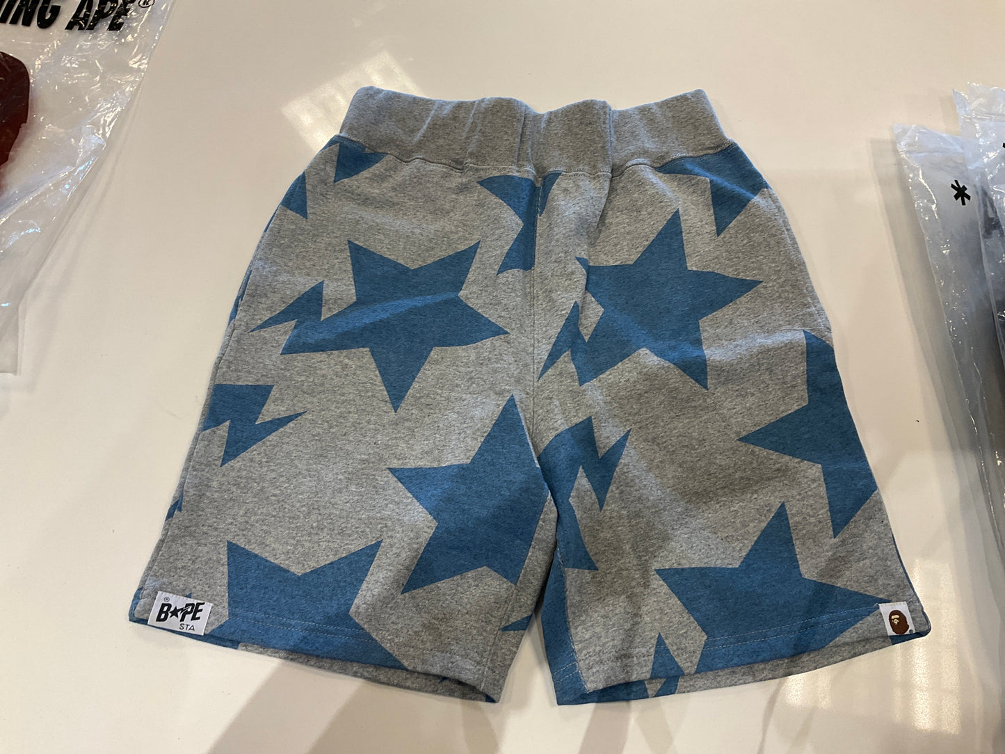 Bape Sta blue stars shorts