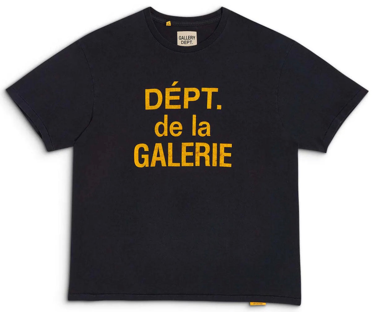 Gallery Dept French T-Shirt Black/Yellow