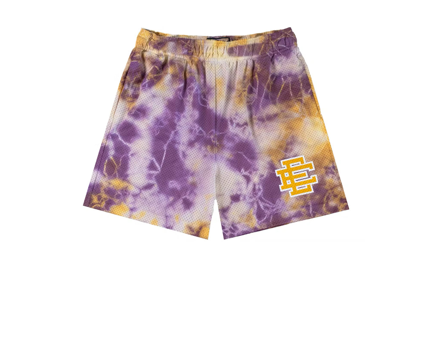 Eric Emanuel Tiedye Pattern Mesh-Lakers Colors Yellow