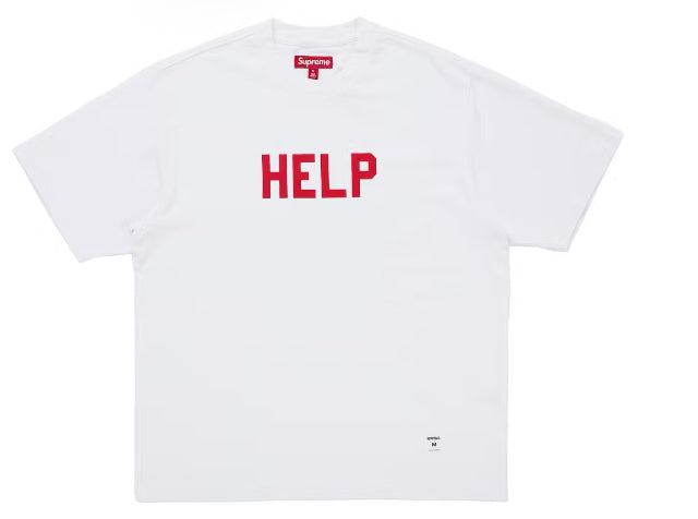 Supreme HELP White S/S Top