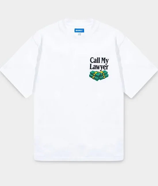 Market Slip And Fall T-Shirt White
