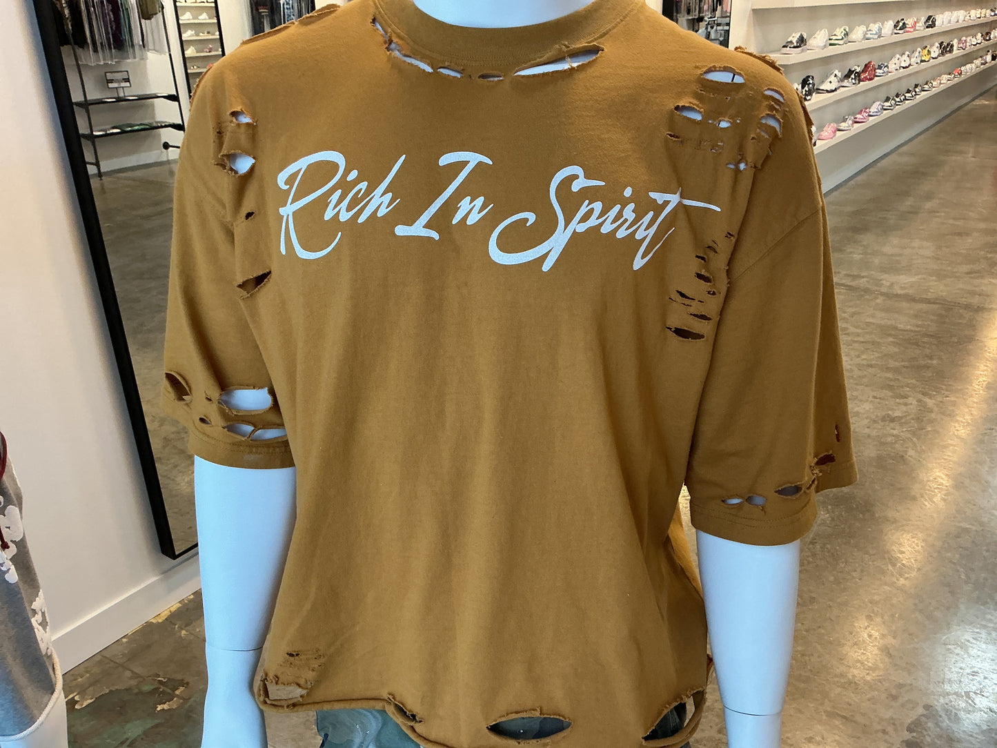 RIS Yellow Distressed Tee