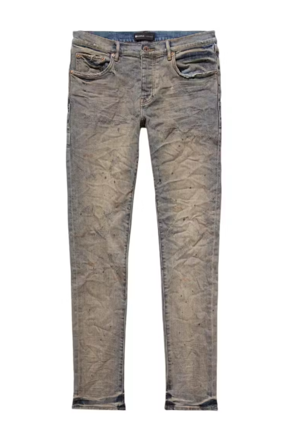 Purple Brand Indigo Oil Repair Jeans