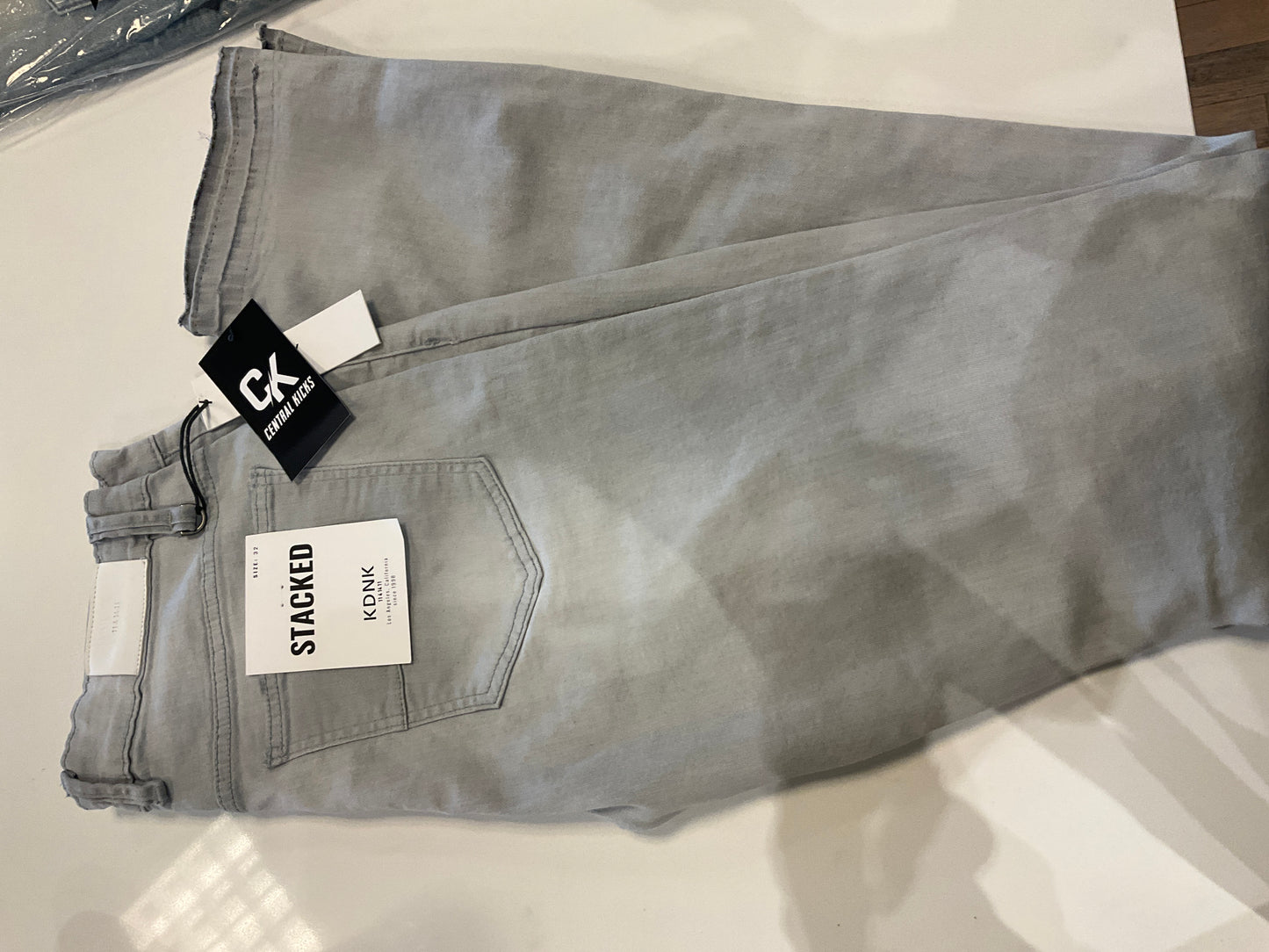 KDNK Stacked Grey Jean *SALE*