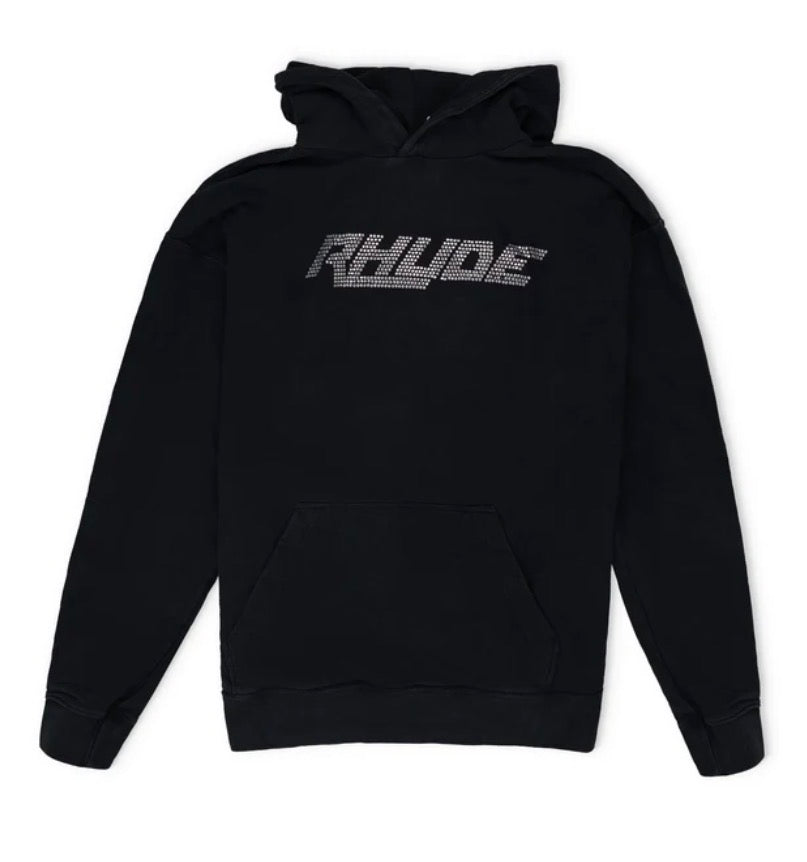 Rhude Black Swarovski Hoodie