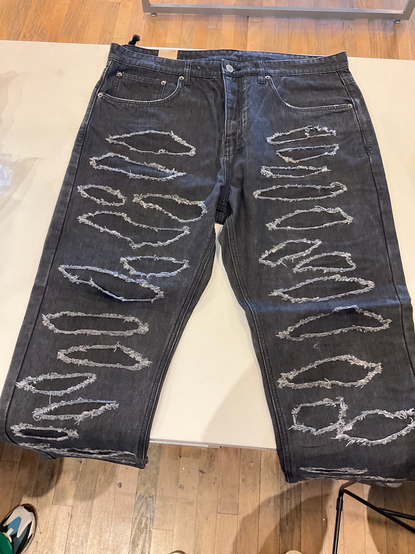 Ksubi Anti K Shredded Black Jeans