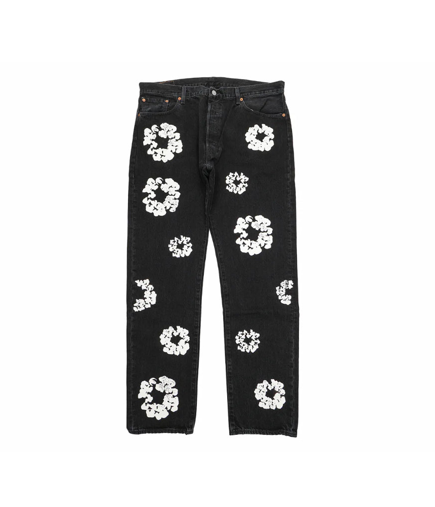 Denim Tears X Levi Cotton Wreath Jean Black