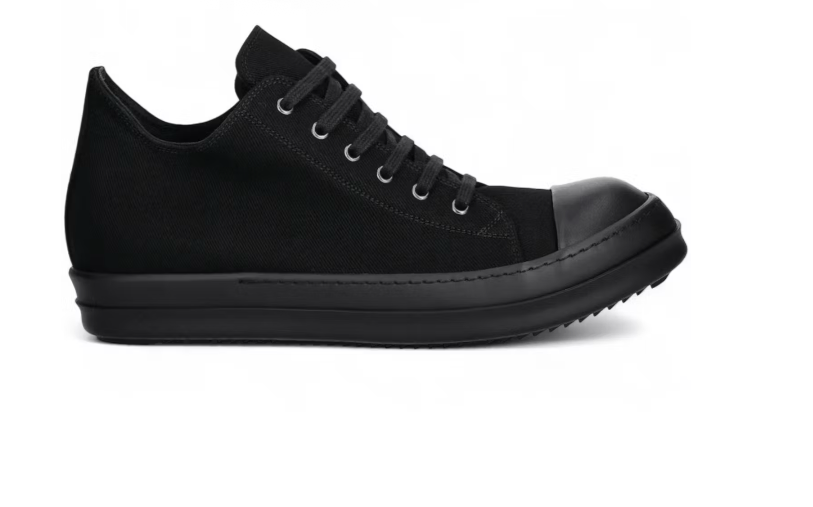 Rick Owen’s DRKSHDW Low Sneaks Triple Black