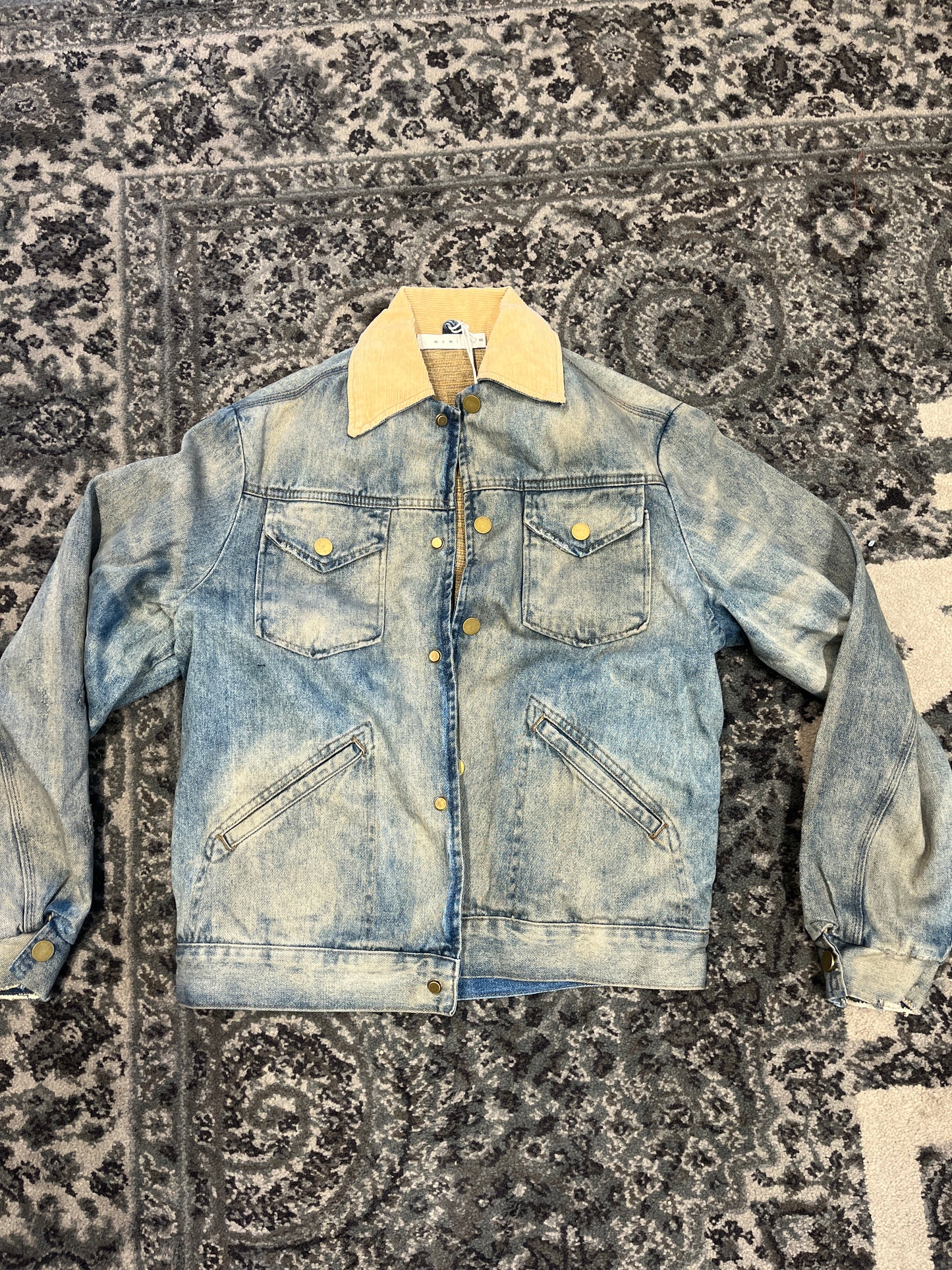 Corduroy Denim Trucker Jacket