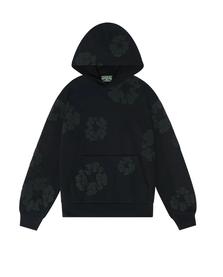 Denim Tears Cotton Wreath Sweatshirt Monochrome Black